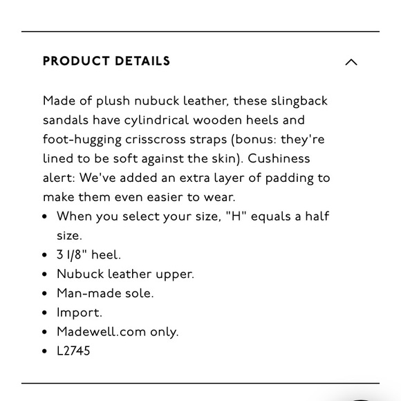 NWOT Madewell Ruthie Criss Cross Heel - Picture 8 of 8